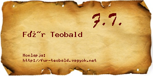 Für Teobald névjegykártya